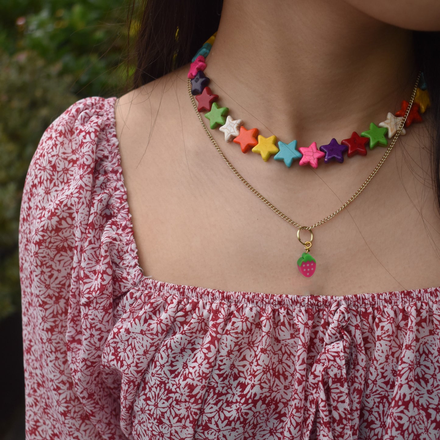 Strawberry Pendant Necklace | by Ifemi Jewels-2