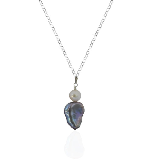Silver Freshwater Pearl 925 Sterling Silver Necklace | by nlanlaVictory