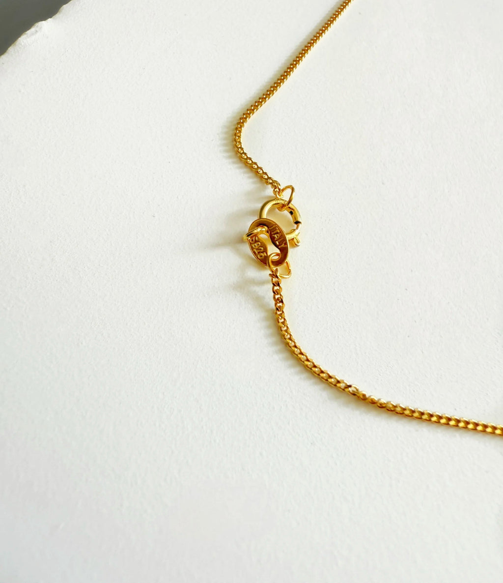 14K Gold Plated 925 Sterling Silver Elegant  Necklace Chain