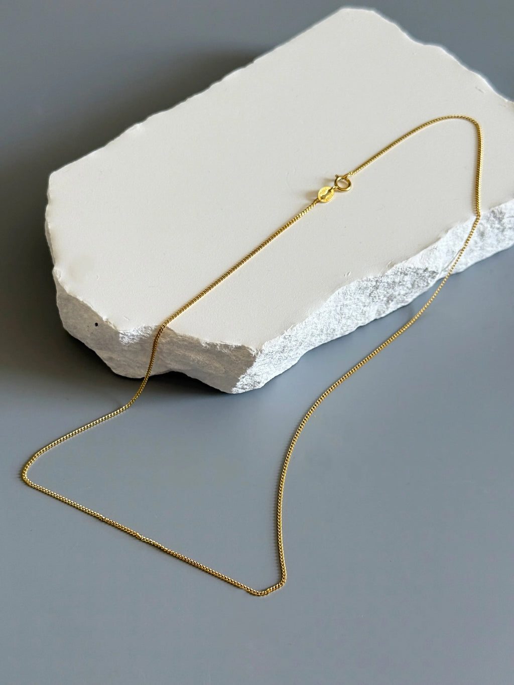 14K Gold Plated 925 Sterling Silver Elegant  Necklace Chain