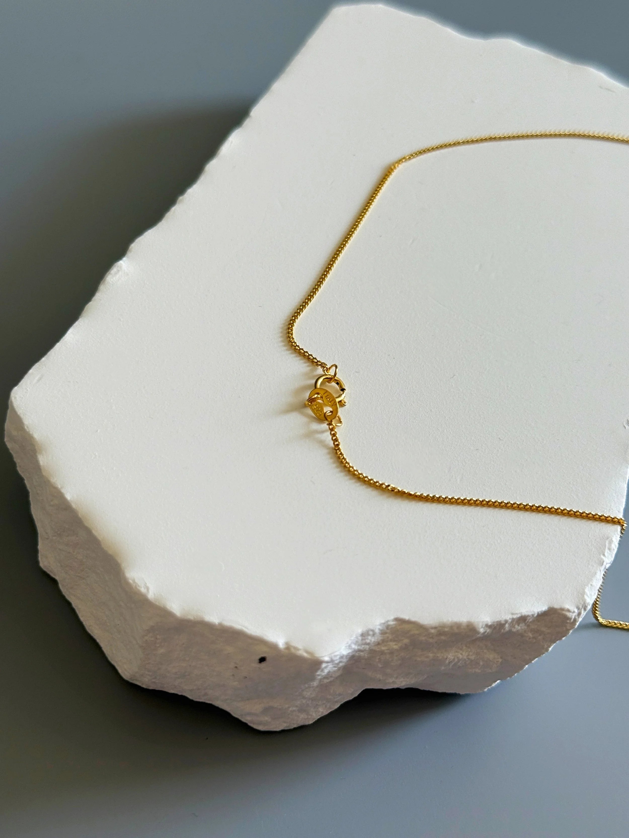 14K Gold Plated 925 Sterling Silver Elegant  Necklace Chain