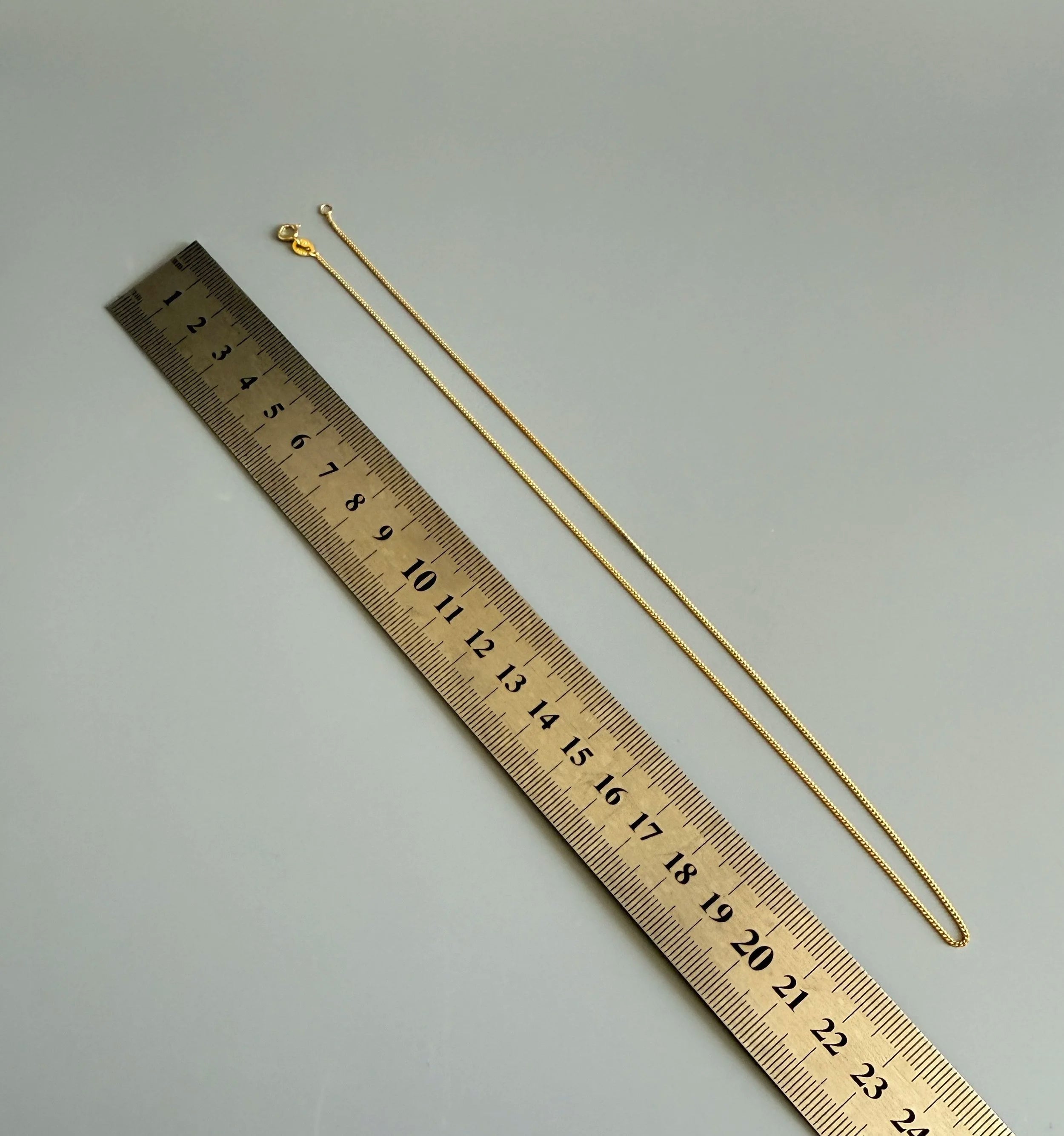 14K Gold Plated 925 Sterling Silver Elegant  Necklace Chain