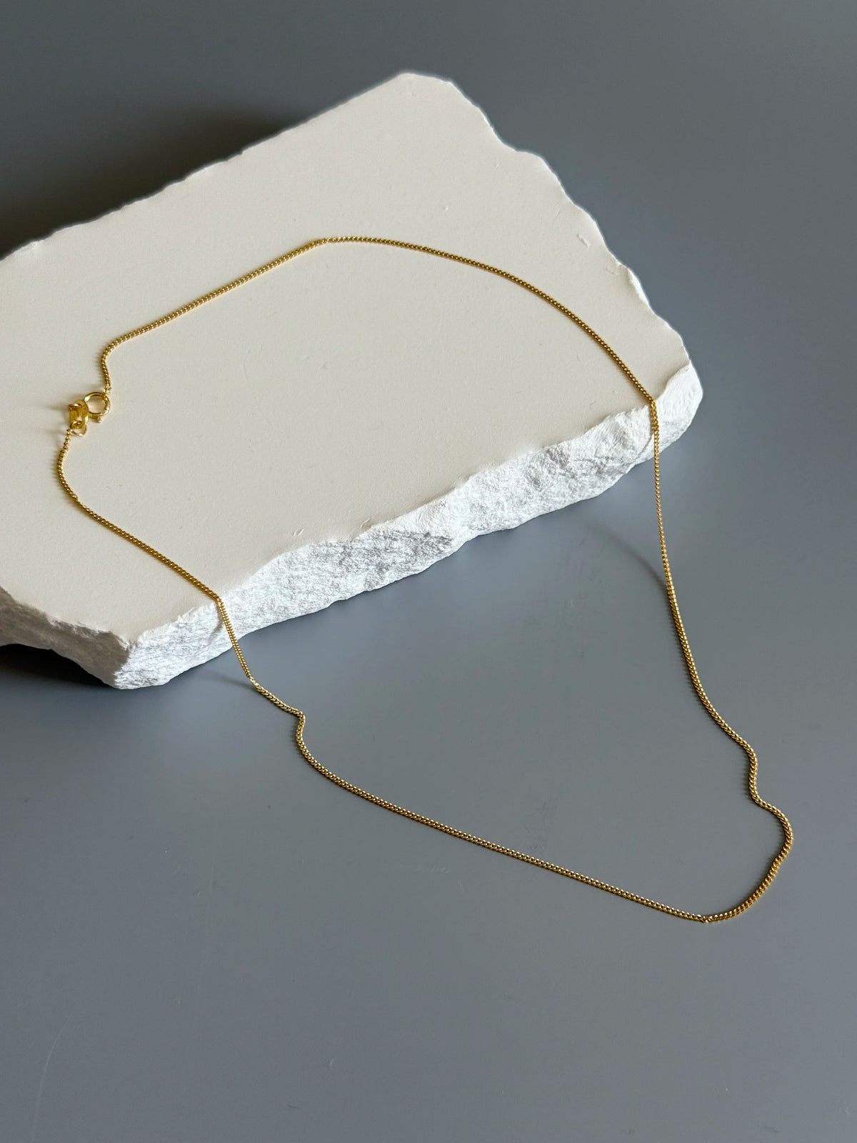 14K Gold Plated 925 Sterling Silver Elegant  Necklace Chain