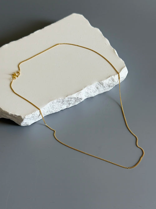 14K Gold Plated 925 Sterling Silver Elegant  Necklace Chain