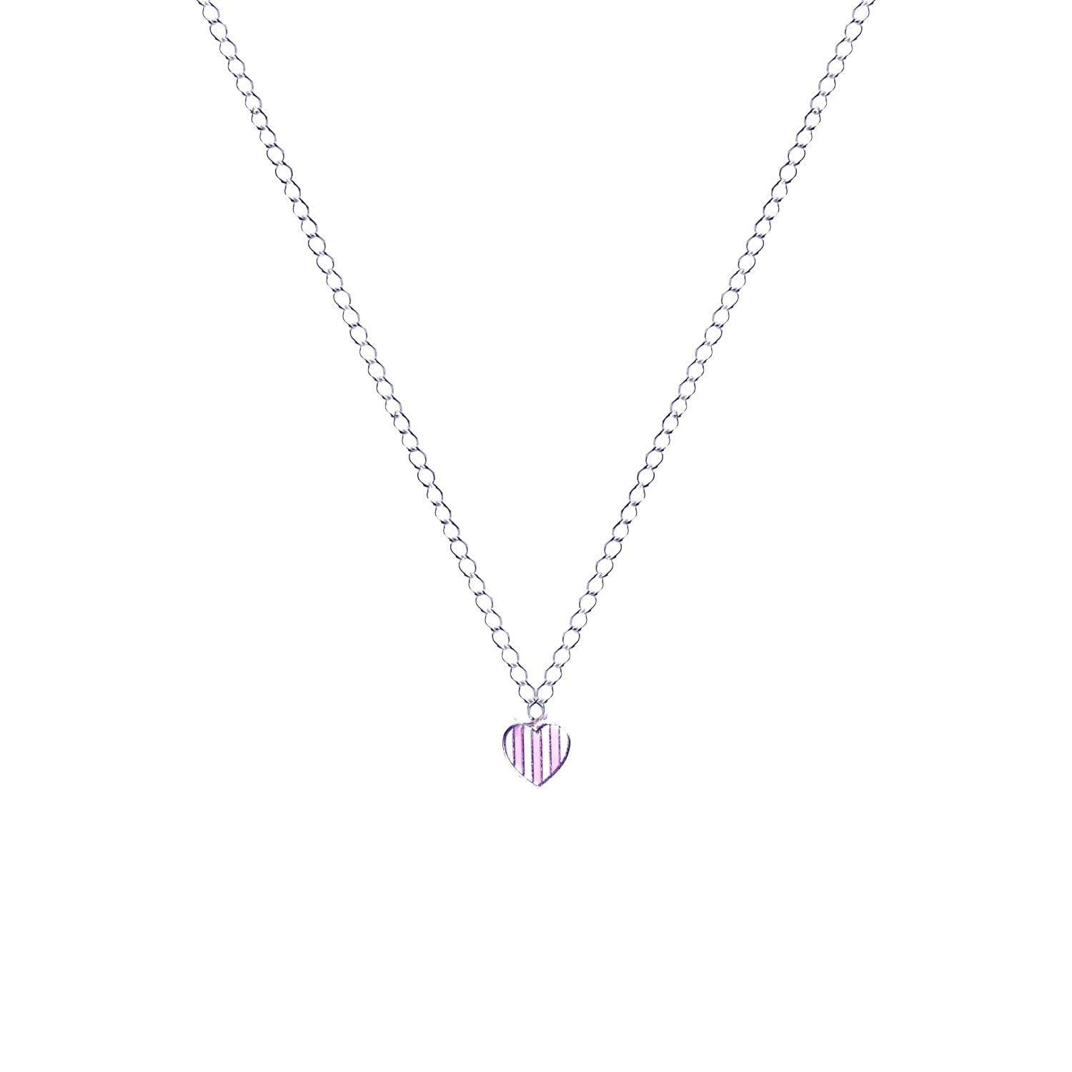 Candy Striped Heart Necklace, Playing Cards inspired Queen of Hearts | by lovedbynlanla-0