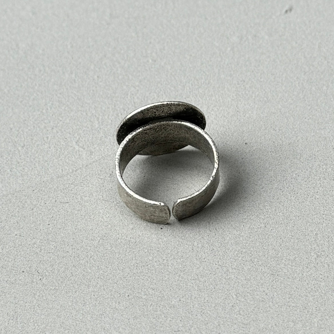 Oversized Circle Silver Ring