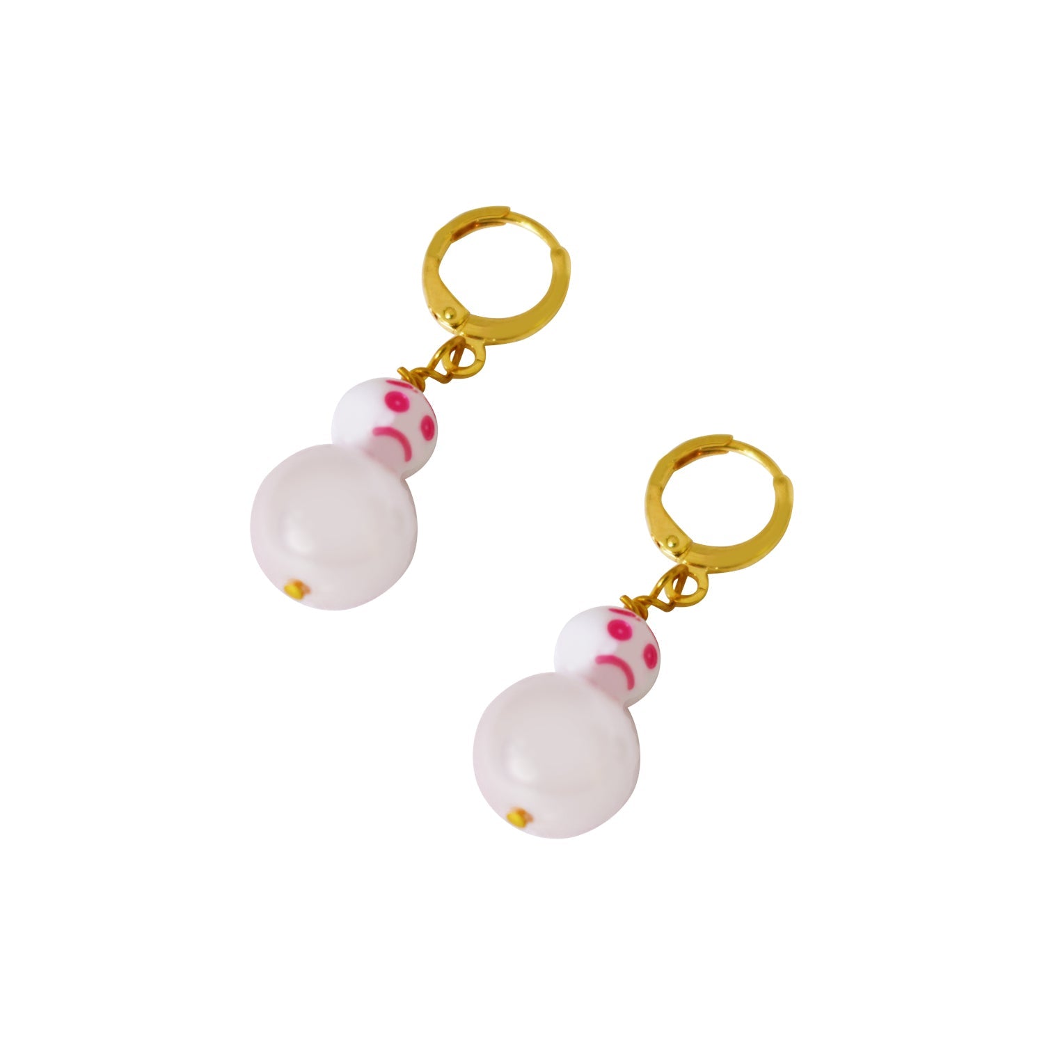 Pink, In my feelings earrings, Huggie Earrings, Pink Statement Earrings, Statement Earrings | by lovedbynlanla-2